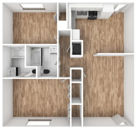 NOMA Flats 2 Bedroom Floorplan